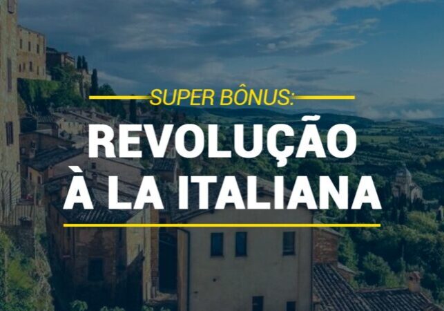 Por Alessandro Miranda: Quem não se ligou ainda, vale prestar atenção: uma verdadeira revolução pode estar em curso no país de Michelangelo desde que o governo italiano criou, em 19 de maio de 2020